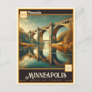 Minneapolis, Minnesota   VINTAG Postkarte