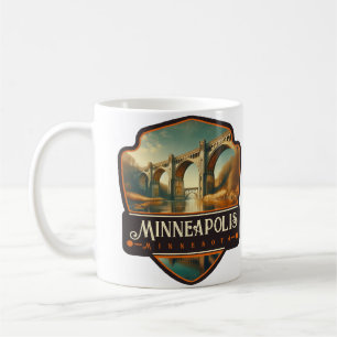 Minneapolis, Minnesota Vintage Kaffeetasse