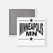 Minneapolis MN Magnet (Vorderseite/Rückseite)