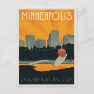 Minneapolis, MN Postkarte