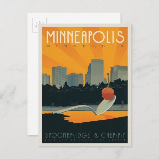 Minneapolis, MN Postkarte (Vorne/Hinten)