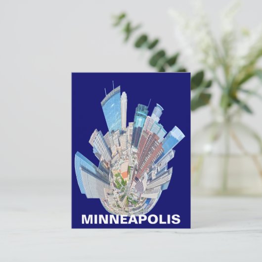 MINNEAPOLIS MN POSTKARTE (Stehend Vorderseite)