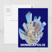 MINNEAPOLIS MN POSTKARTE (Vorne/Hinten)