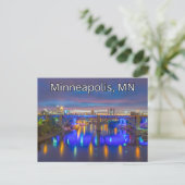 Minneapolis, MN Postkarte Souvenir Reisen (Stehend Vorderseite)