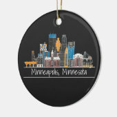 Minneapolis, MN Skyline Keramik Ornament (Links)
