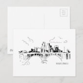 Minneapolis Postkarte (Vorne/Hinten)