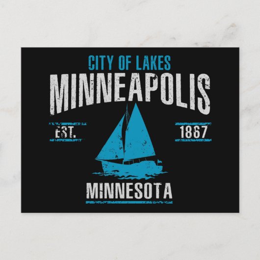 Minneapolis Postkarte (Vorderseite)
