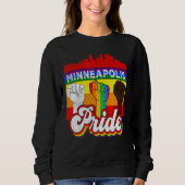 Minneapolis Pride Rainbow Gay Pride Flag Lgbt Sweatshirt (Vorderseite)