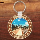 Minneapolis Schlüsselanhänger (Rückseite)