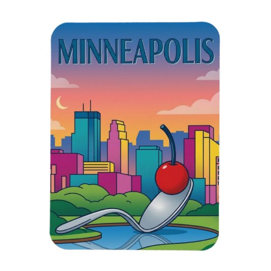 Minneapolis Sculpture Garden Magnet (Vertikal)