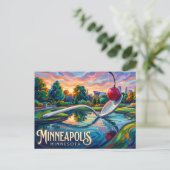 Minneapolis Sculpture Garden Minnesota Postkarte (Stehend Vorderseite)