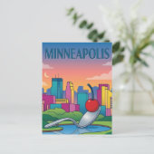 Minneapolis Sculpture Garden Postkarte (Stehend Vorderseite)
