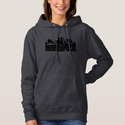 Minneapolis Skyline Hoodie (Vorderseite)