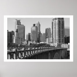 Minneapolis Skyline im Tageslicht Poster