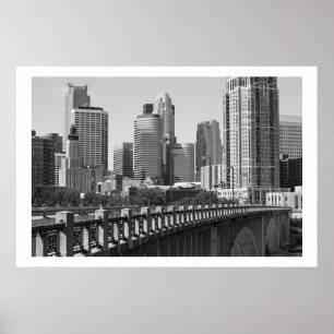 Minneapolis Skyline im Tageslicht Poster