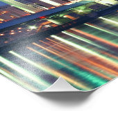 Minneapolis Skyline in der Nacht Fotodruck (Ecke)