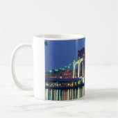 Minneapolis Skyline in der Nacht Kaffeetasse (Links)