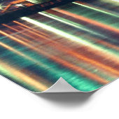 Minneapolis Skyline in der Nacht Poster (Ecke)