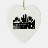 Minneapolis-Skyline Keramikornament (Rechts)