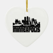 Minneapolis-Skyline Keramikornament (Vorne)