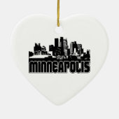 Minneapolis-Skyline Keramikornament (Hinten)