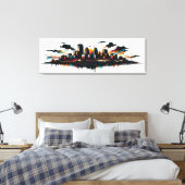 Minneapolis Skyline Leinwand Art (Insitu (Schlafzimmer))