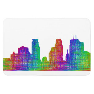 Minneapolis-Skyline Magnet