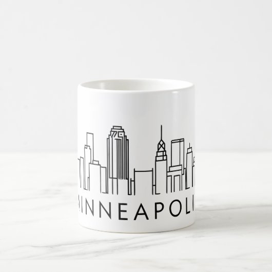 Minneapolis Skyline - Stadtbild Kaffeetasse (Mittel)