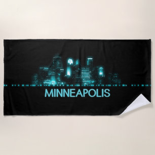 Minneapolis Skyline Strandtuch