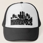 Minneapolis-Skyline Truckerkappe (Vorderseite)