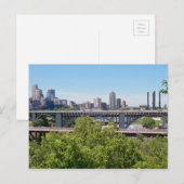 Minneapolis Skyline und Brücken Postkarte (Vorne/Hinten)