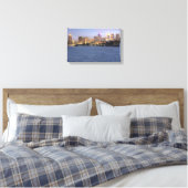 Minneapolis-Skyline und eingefrorener Lenkflugkörp Leinwanddruck (Insitu (Schlafzimmer))