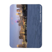 Minneapolis-Skyline und eingefrorener Lenkflugkörp Magnet (Vertikal)