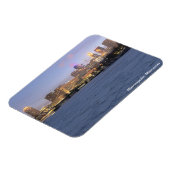 Minneapolis-Skyline und eingefrorener Lenkflugkörp Magnet (Linke Seite)