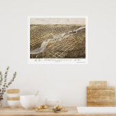 Minneapolis & St. Anthony, MN Panoramabalkarte - 1 Poster (Küche)