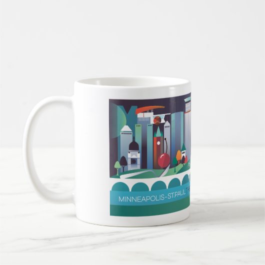 Minneapolis St. Paul 11oz oder 15oz Tasse (Links)