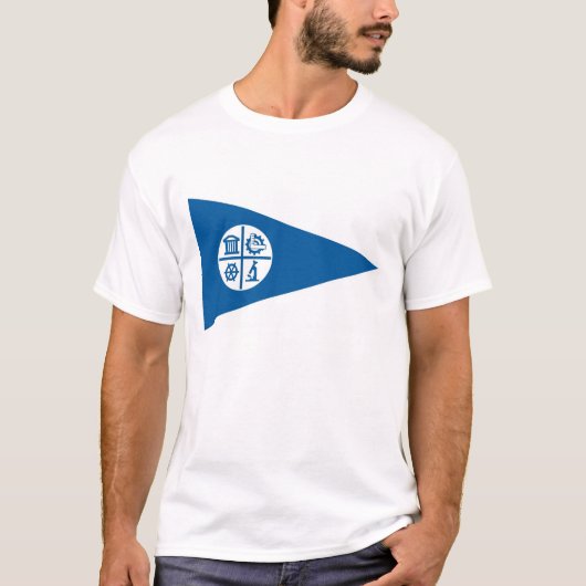 Minneapolis-Stadtflagge Vereinigte Staaten Amerika T-Shirt (Vorderseite)