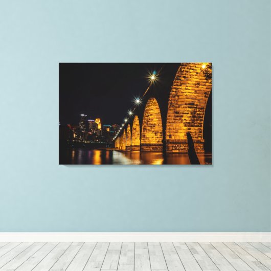 Minneapolis Stone Arch Bridge Leinwanddruck (Insitu (Holzboden))