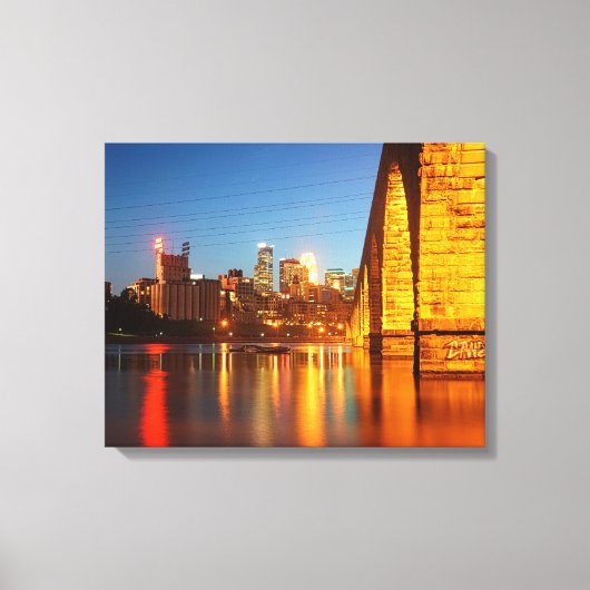 Minneapolis Stone Arch Bridge Leinwanddruck (Vorderseite)