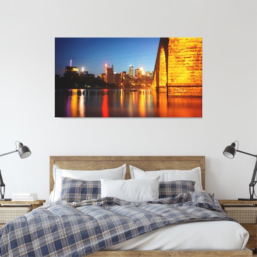 Minneapolis Stone Arch Bridge Leinwanddruck (Insitu (Schlafzimmer))