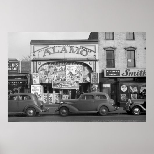 Minneapolis Street Scene, 30er Poster (Vorne)