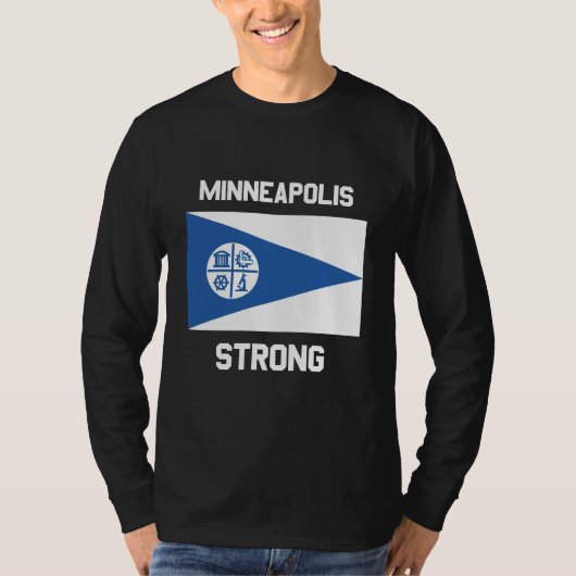 Minneapolis Strong Basic Langarm-T-Shirt T-Shirt (Vorderseite)