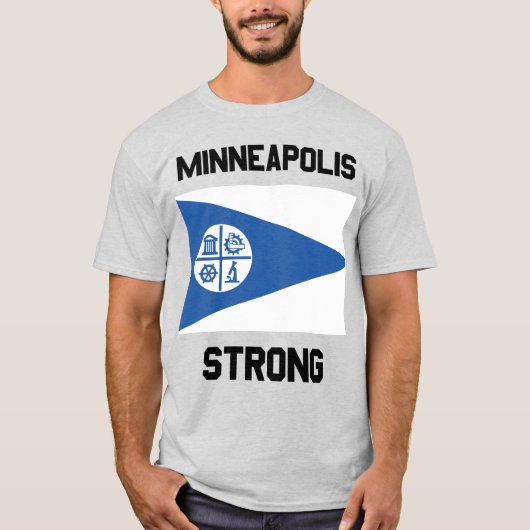 Minneapolis Strong Herren Basic T-Shirt (Vorderseite)