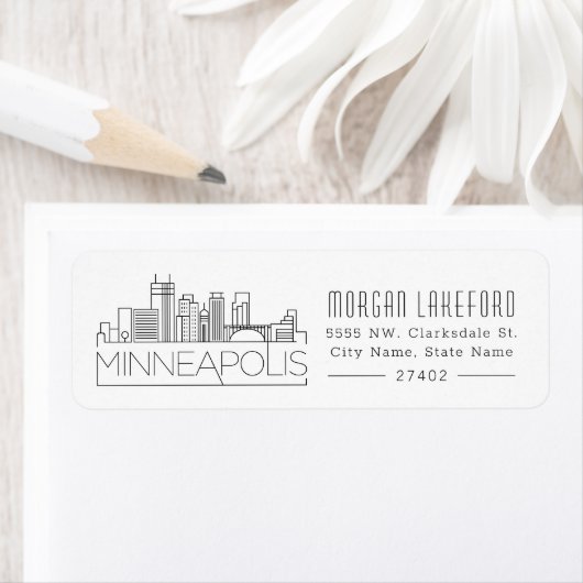 Minneapolis Stylized Skyline | (Insitu)