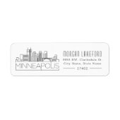 Minneapolis Stylized Skyline | (Vorne)