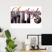 Minneapolis südseitiges Himmelslinienposter Poster (Heimbüro)