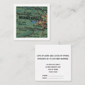 minneapolis Wir haben neue Adresskarte verschoben Begleitkarte (Vorne/Hinten)