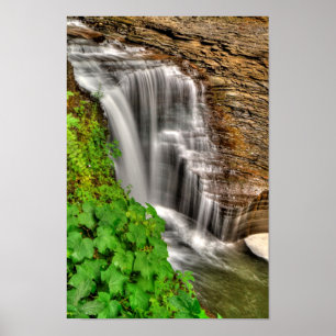 Minneha Falls, Watkins Glen, New York Poster