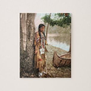 Minnehaha 1897 indianischer Ureinwohner Hiawatha V Puzzle