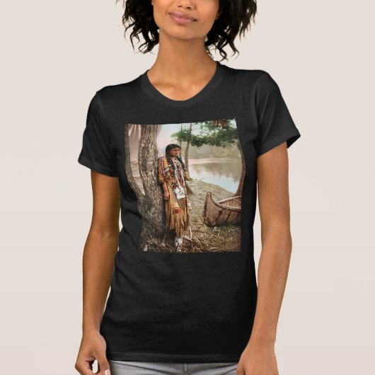 Minnehaha amerikanischer Ureinwohner 1897 Hiawatha T-Shirt (Vorderseite)